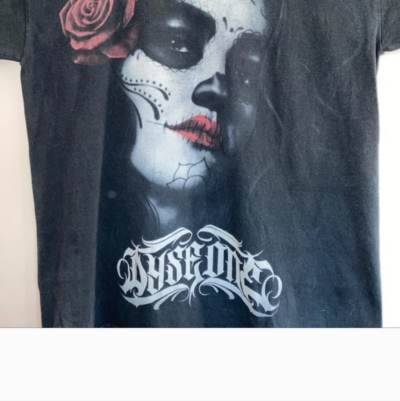 Dyse One Catrina Face Image T-shirt. M - Picture 2 of 4
